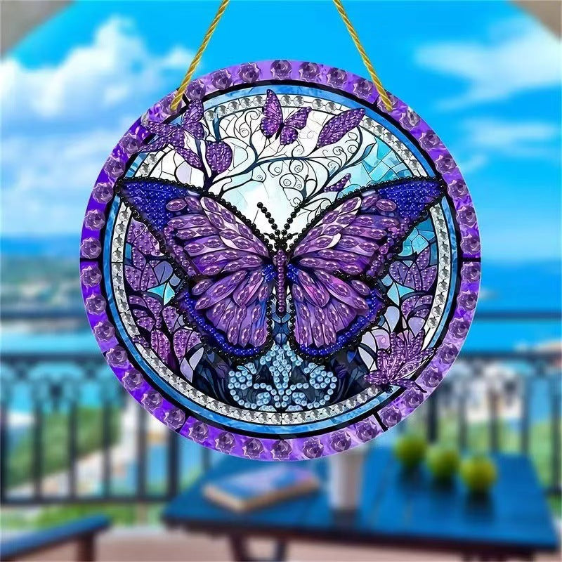 Creative Butterfly Theme Home Wall Decoration Acrylic Hanging Painting