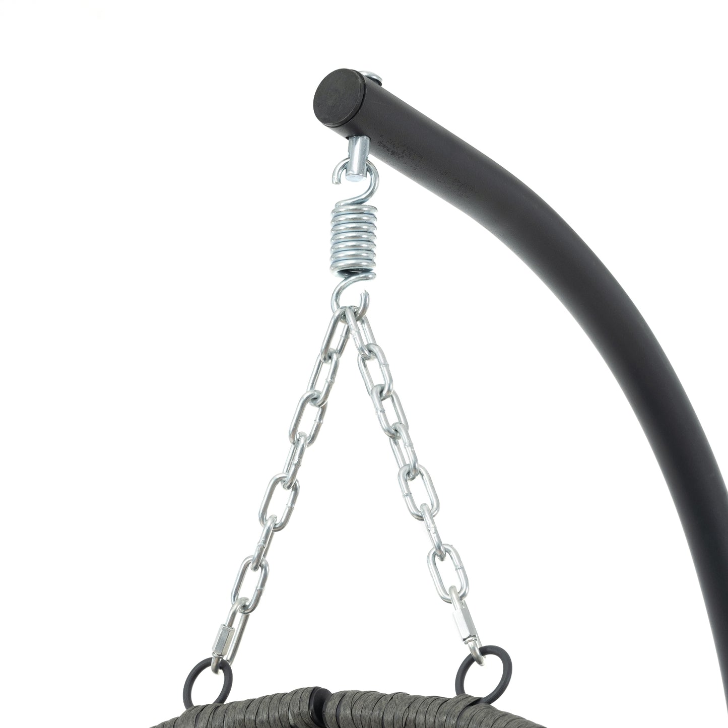 Egg Chair With Stand Indoor Outdoor Swing Chair Patio Wicker Hanging Egg Chair Hanging Basket Chair